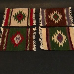 Four Hand Woven Pueblo Indian Coasters